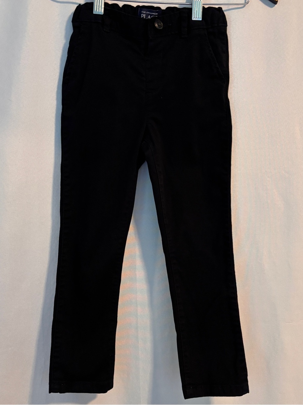 The Children's Place Black Adjustable Waistband Chino Pants ~ Kids 5T 97% Cotton